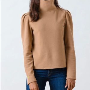 Dudley Stephens Palmer Puff Sleeve Turtleneck